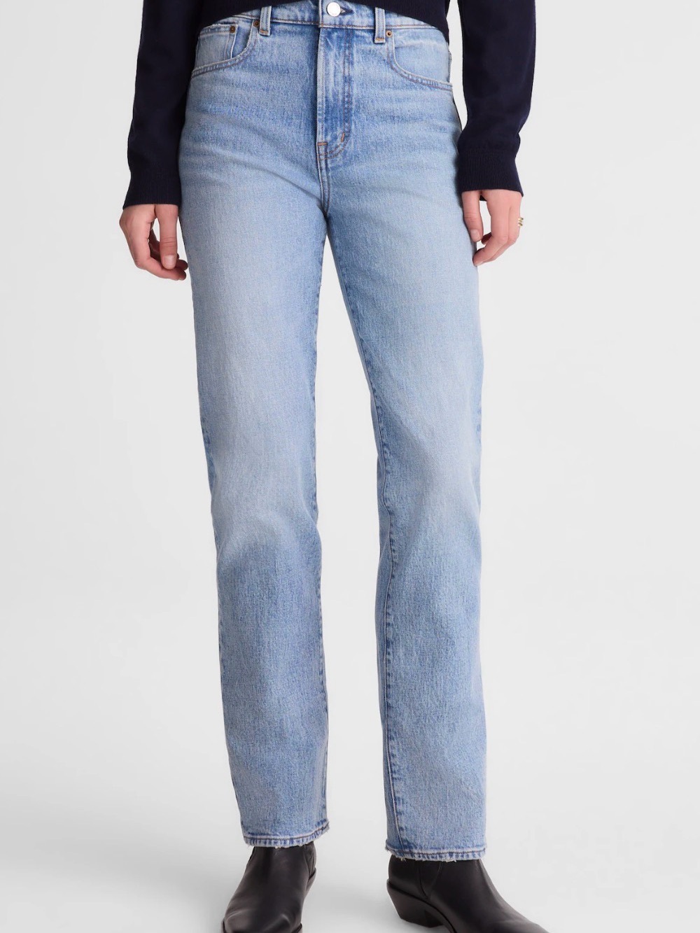 Madewell the longline straight jeans size 25P
